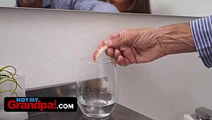 NotMyGrandpa - Hot Teen Blows Stepgrandpa for Forgiveness!