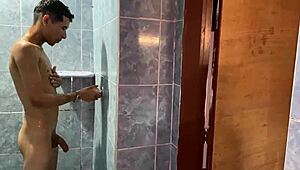 i catch my stepdaughter spying on me jerking off so i invite her to fuck