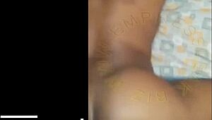 African Girl Bent Over, Drilled in Doggystyle Fucking