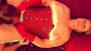 Granny, Explode In Holiday Orgasm With Muff Diving!