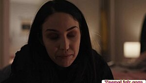 Jade Feels Surprised As Reagan Licks Her Pussy In Old And Young Lesbian Encounter