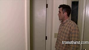 Aubrey Kate dominates with intense ass fucking on a willing good Samaritan.