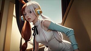hey, check this wild ai-generated uta from one piece hentai