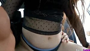 Slamming Hard with My Friend's Girlfriend, Creampie in Car