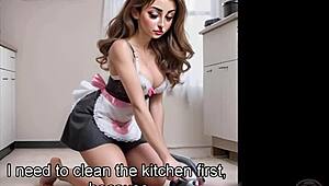 Mia and Papi - Horny Old Grandpappa Tames Virgin Teen Turk. Raw Power Over Young Desire.