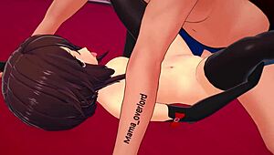 Oh wow, adult megumin in sexy bikini fucks hard in hentai hotel cartoon scene!