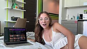 Little step sister Macy Meadows stars in her first sex tape with Scott Stark.