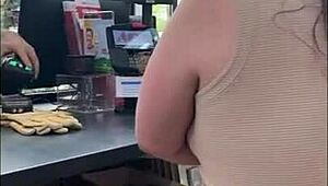 Omg, remote control Lovense play in public Ace Hardware store, hidin’ back orgasms!