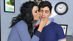 in this chapter, my stepsister reveals her secret camgirl job with big tits