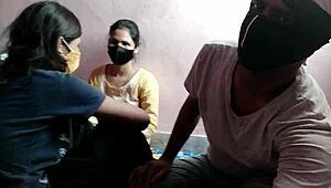 Wow, Step Sister And Best Friend Threesome Fingering!