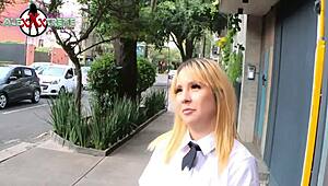 i pick up a stranger from the street and my worker gives her a big dick