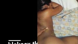 African Girl Bent Over, Drilled in Doggystyle Fucking