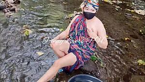 Pinay Scandal Fucked in the River! So Beautiful!