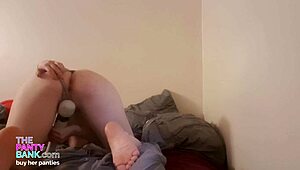 Adorable Pale Ginger Cums Hard Multiple Times While Masturbating