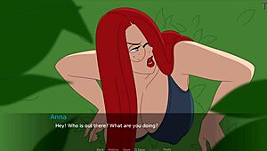 Redhead milf with huge boobs gets stuck and fucked hard!