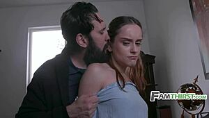 Caught Hanging Out With A Boy Punished By Stepdad - Lily Glee