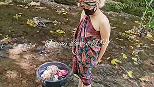 Pinay Scandal Fucked in the River! So Beautiful!