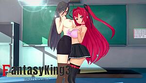See the third part of Shinmai Maou NTR: Testament in 3D adult animated movie on Prenda FantasyKing3.