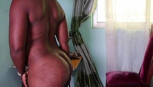 Street girl masturbates publicly in yaoundé with big tits