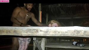 A hot scene of an African amateur getting a messy facial and anal creampie.