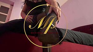 Goddess commands you to shine her heels with dirty talk