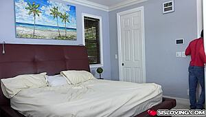 stepsisters explore tight pussies with dildo and masturbation