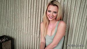 Petite big ass spinner fucks huge dick in public pickup