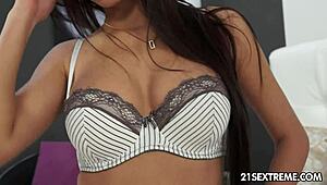 Experience a steamy POV fantasy with shy babe Paula