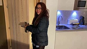 so, this latina cleaner begged for extra rough action today