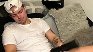Video of gay guy masturbating for his Instagram cock star.