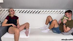 Stepbrother Spies Masturbating