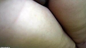 asian girlfriend takes hard fuck doggystyle creampie