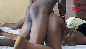 lucky guy enjoys threesome with two partners