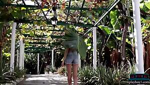 Perfect All Natural Milf Gloria Sol Outdoor Striptease In The Mountains