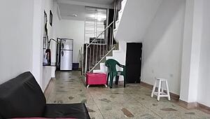 I catch my stepsister banging her boyfriend in her room and record it for later payback, part 1.