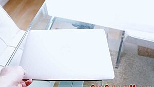 pov blowjob with latina stepteen, she's bent over... 🔥