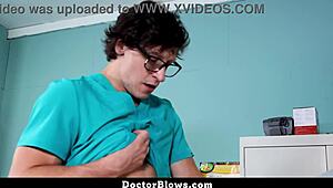 i am the twink visiting the doctor for something stuck in my butt