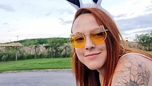 Fiery Redhead Slut Eagerly Offers Her Pussy For Intense Sex With Me