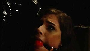 Teen In Leggings Gets Fucked By Australian Slut In Bondage Domination.