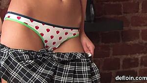 hey, check out this teen's first time getting her tight pussy stretched wide open