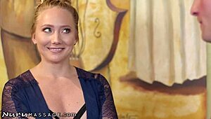 I, AJ Applegate, gets naughty with my BFF's stepbro durin a nuru massage, suckin his monster cock