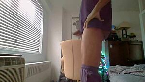 Rodney Rabbit's webcam adventure with a toy.