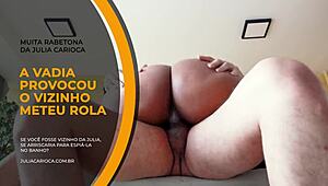 Julia Carioca Embarks On Neighbor's Reform In Revealing Sheer Attire