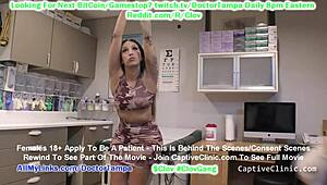 Clov Stefania Mafra Brought to Remote Interrogation Center - Officer Tampa Commands Her Every Move!