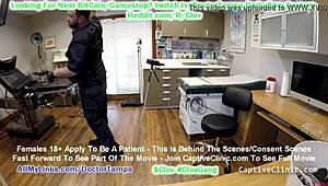 Clov Stefania Mafra Brought to Remote Interrogation Center - Officer Tampa Commands Her Every Move!