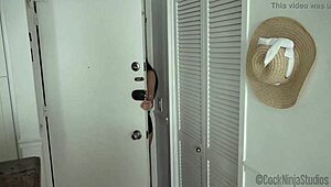 Blackmailed stripper step sister bent over for pov pounding. You gonna keep this secret, bro?