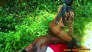 What’s happening on this village road with ebony glamour lady Nancy?