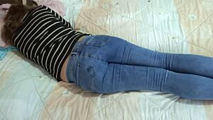 Stepson Cums in My Ass with Panties Full of Milk, Begging for More Inside Me