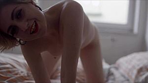 Czech teen with huge tits masturbates in bed. Join her for wild fun.