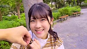 Part1 cute JD Akari in shocking reunion with boyfriend. Punishment sex begins with spanking and massive cum inside sensitive folds